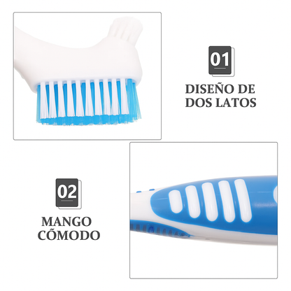 Cepillo limpiador de protectores bucales