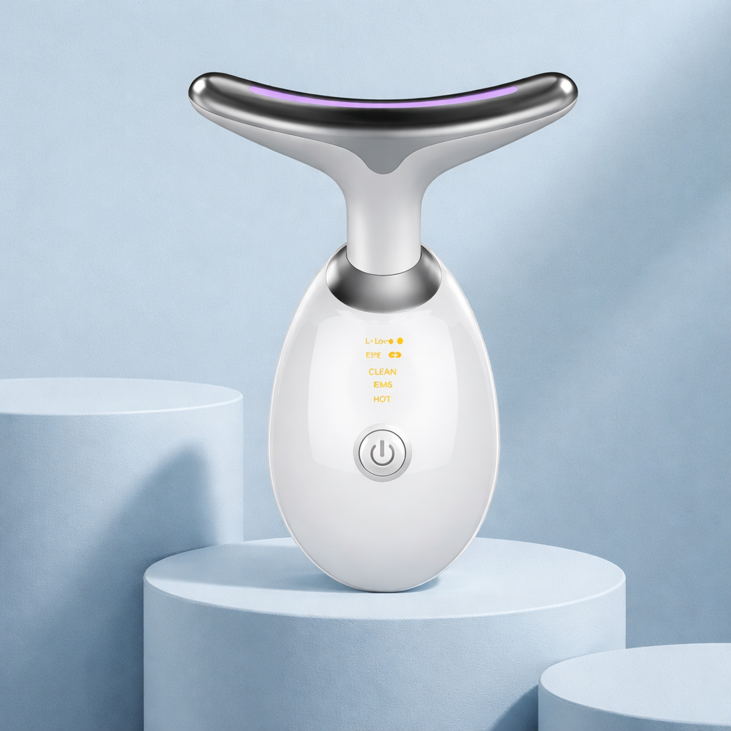 LiftGlow Pro | Masajeador Rejuvenecedor con LED para Rostro y Cuello