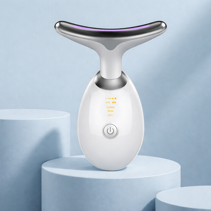 LiftGlow Pro | Masajeador Rejuvenecedor con LED para Rostro y Cuello
