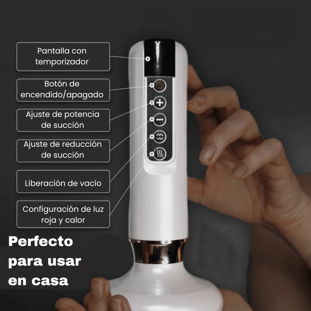 Masajeador anticelulítico con succión al vacío